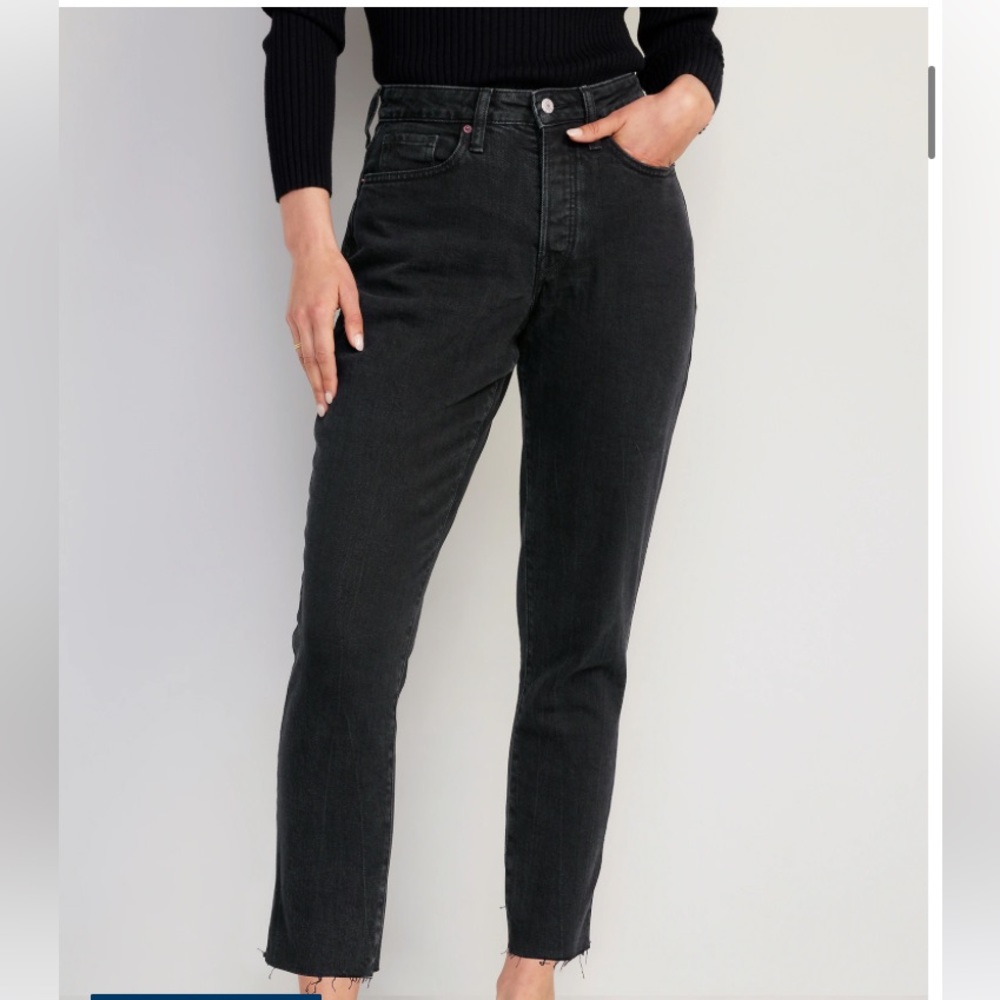 Curvy High-Waisted Button-Fly OG Straight Cut-Off Jeans for Women